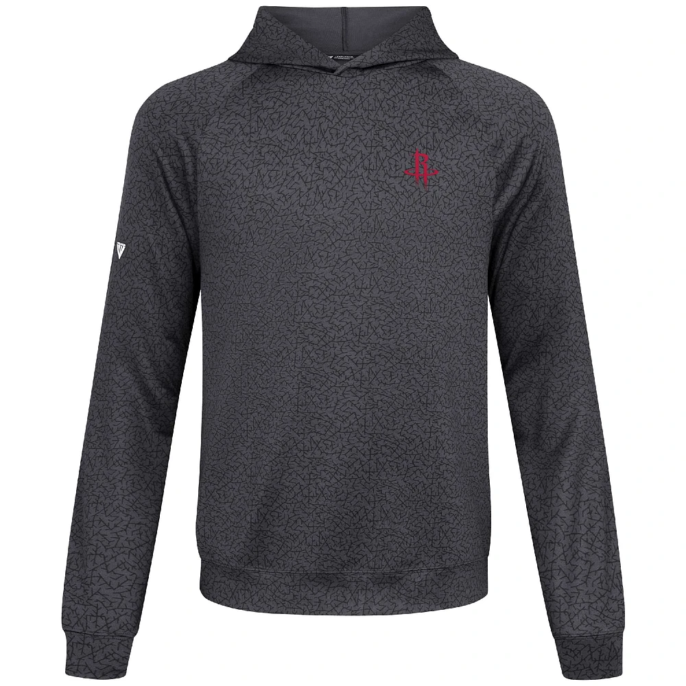 Men's Levelwear Black Houston Rockets Challenger Pullover Hoodie