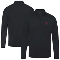 Men's Levelwear Black Houston Rockets Heron Quarter-Zip Top