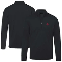 Men's Levelwear Black Houston Rockets Heron Quarter-Zip Top