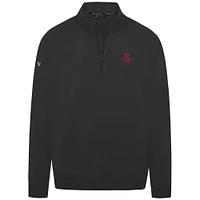 Men's Levelwear Black Houston Rockets Murray Quarter-Zip Pullover