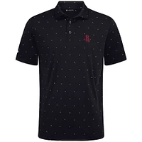 Men's Levelwear Black Houston Rockets Vision Polo