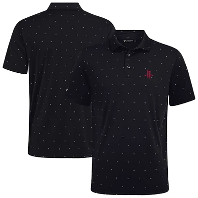 Men's Levelwear Black Houston Rockets Vision Polo