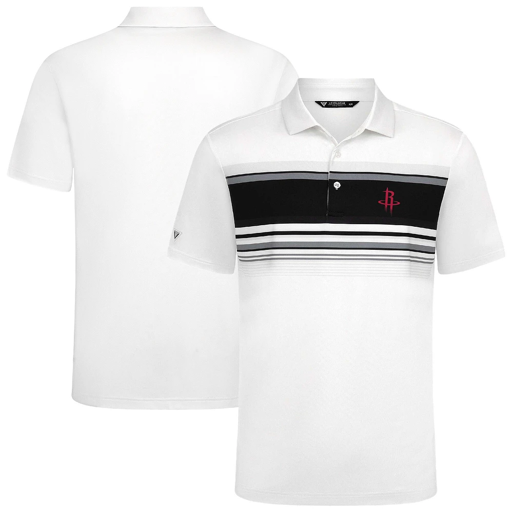 Men's Levelwear White Houston Rockets Onward Polo