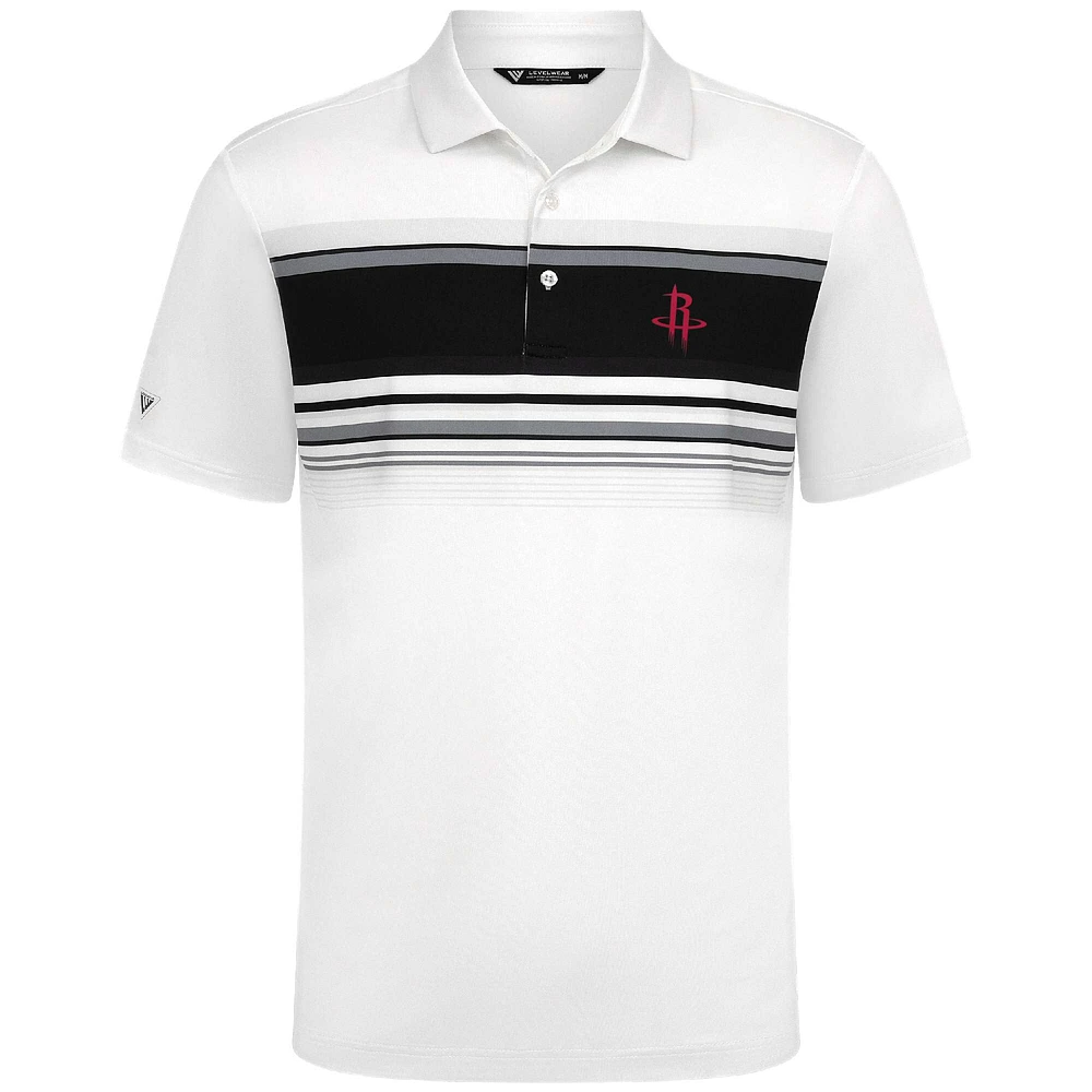 Men's Levelwear White Houston Rockets Onward Polo