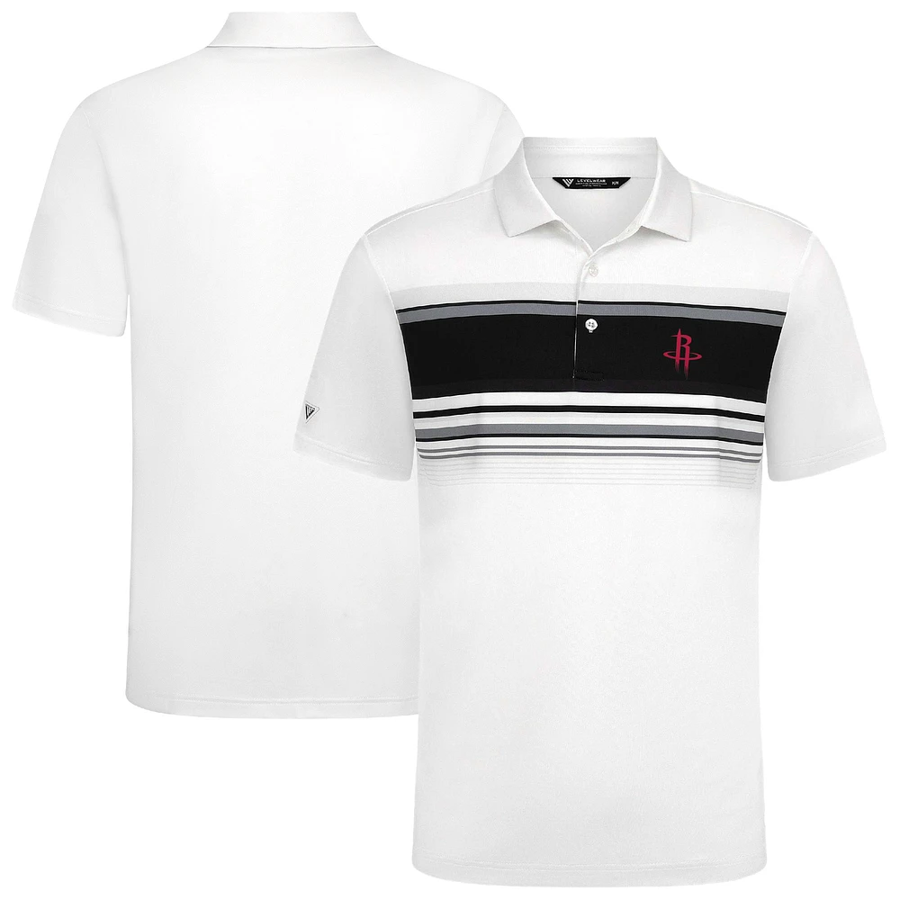 Men's Levelwear White Houston Rockets Onward Polo