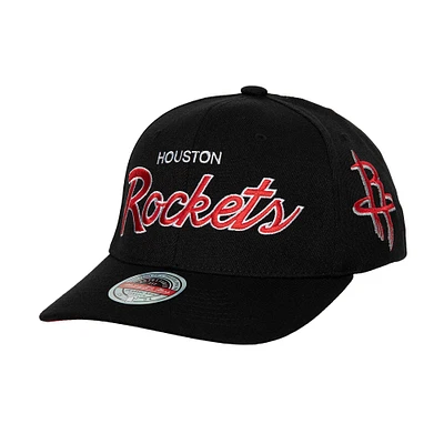 Mitchell & Ness pour homme Houston Rockets MVP Team Script 2.0 Stretch-Snapback Hat noir