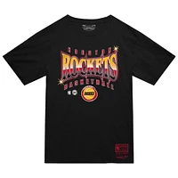 Men's Mitchell & Ness  Black Houston Rockets Worldwide Collection Glow Up T-Shirt