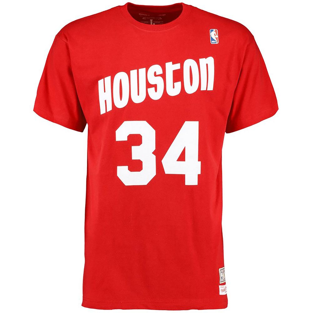 Lids Hakeem Olajuwon Houston Rockets Mitchell & Ness Hardwood