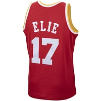 Men's Mitchell & Ness Mario Elie Red Houston Rockets 1993/94 Hardwood Classics Swingman Jersey