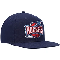 Men's Mitchell & Ness Navy Houston Rockets Hardwood Classics Team Ground 2.0 Snapback Hat