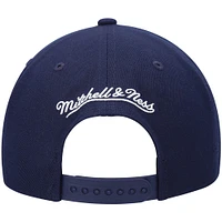 Men's Mitchell & Ness Navy Houston Rockets Hardwood Classics Team Ground 2.0 Snapback Hat