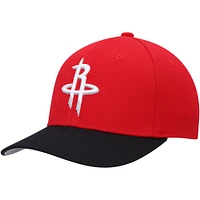 Casquette pour homme Mitchell & Ness rouge/noir Houston Rockets MVP Team Two-Tone 2.0 Stretch Snapback