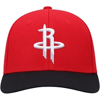 Casquette pour homme Mitchell & Ness rouge/noir Houston Rockets MVP Team Two-Tone 2.0 Stretch Snapback