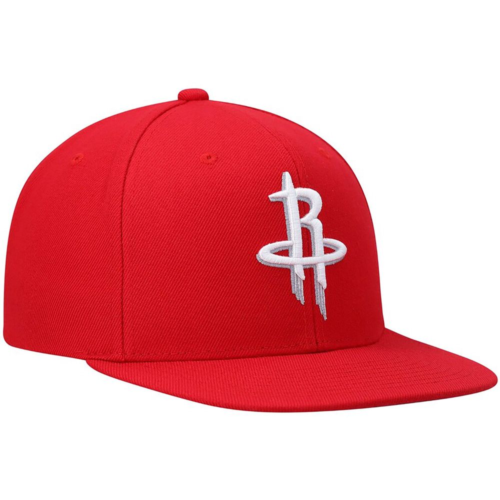 Men's Mitchell & Ness Red Houston Rockets Ground 2.0 Snapback Hat