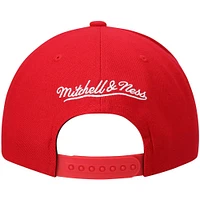 Men's Mitchell & Ness Red Houston Rockets Ground 2.0 Snapback Hat