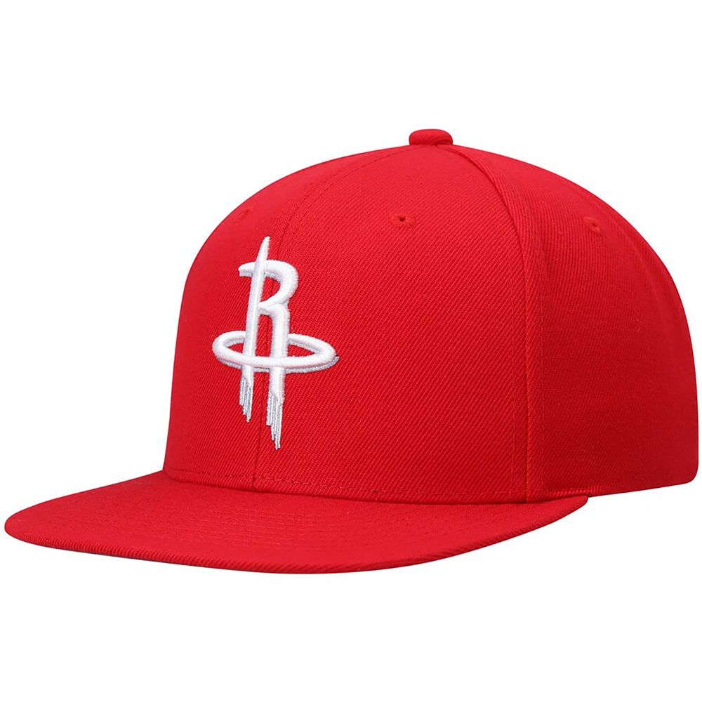 Men's Mitchell & Ness Red Houston Rockets Ground 2.0 Snapback Hat