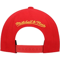 Men's Mitchell & Ness Red Houston Rockets Hardwood Classics Big Face Callout Snapback Hat