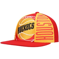 Casquette Snapback Big Face Callout Houston Rockets Hardwood Classics Mitchell & Ness rouge pour hommes