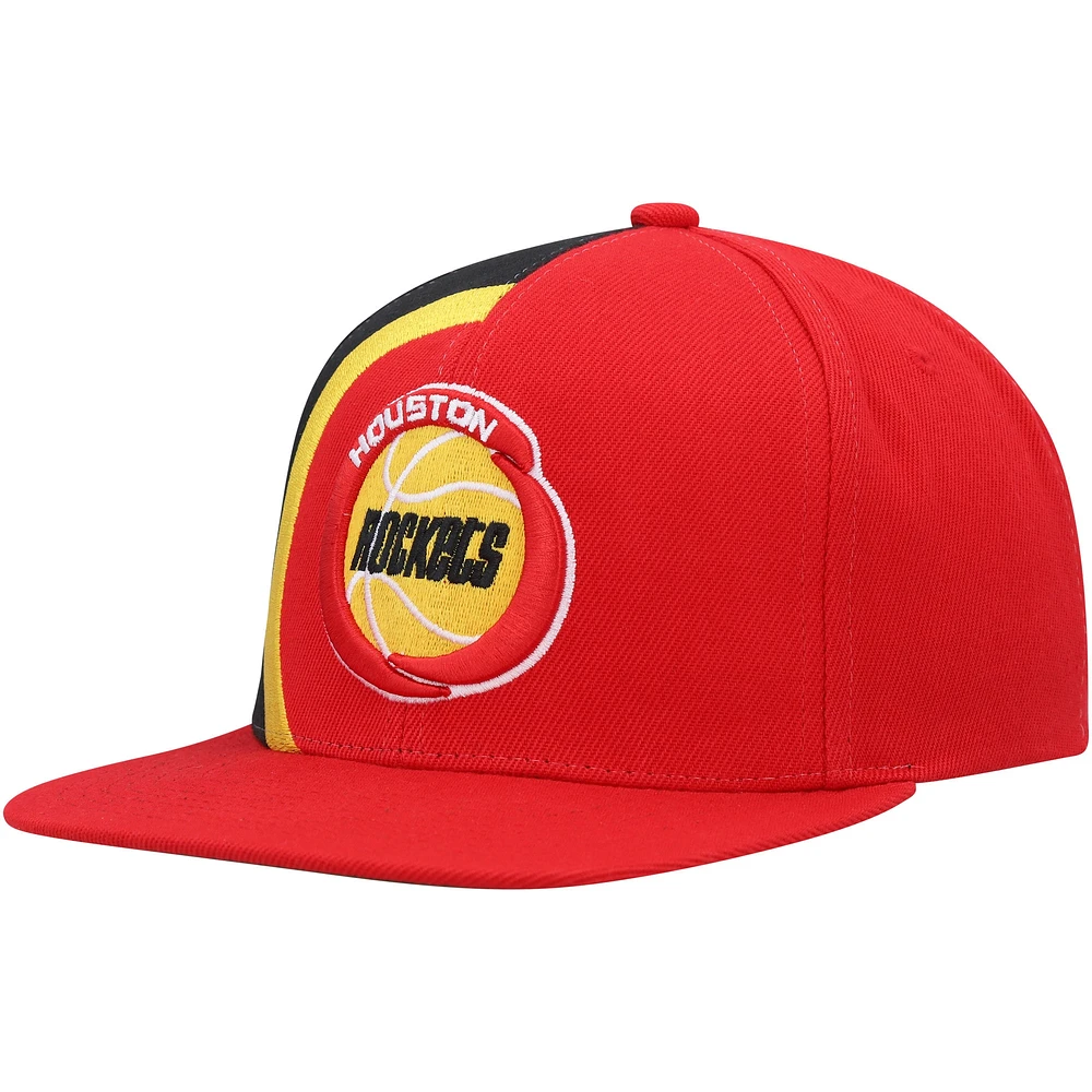 Casquette pour homme Mitchell & Ness Red Houston Rockets Hardwood Classics Retroline Snapback