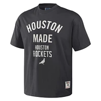 T-shirt oversize épais NBA x Staple anthracite Houston Rockets pour hommes