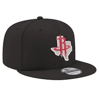Casquette snapback 9FIFTY noire New Era pour homme, Houston Rockets State Pride
