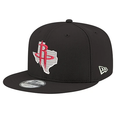 Casquette snapback 9FIFTY noire New Era pour homme, Houston Rockets State Pride