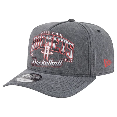 Casquette snapback pré-courbée 9FIFTY des Houston Rockets de New Era pour homme, couleur anthracite