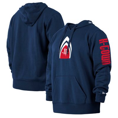 Men's New Era Navy Houston Rockets 2021/22 City Edition Big & Tall Pullover Hoodie