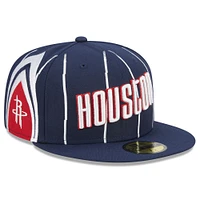 Men's New Era  Navy Houston Rockets 2022/23 City Edition Official 59FIFTY Fitted Hat