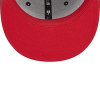 Casquette réglable Snapback 9FIFTY officielle Houston Rockets 2022/23 City Edition pour homme New Era bleu marine