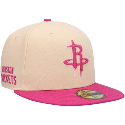 Casquette ajustée 59FIFTY Houston Rockets Passion Mango New Era orange/rose pour homme