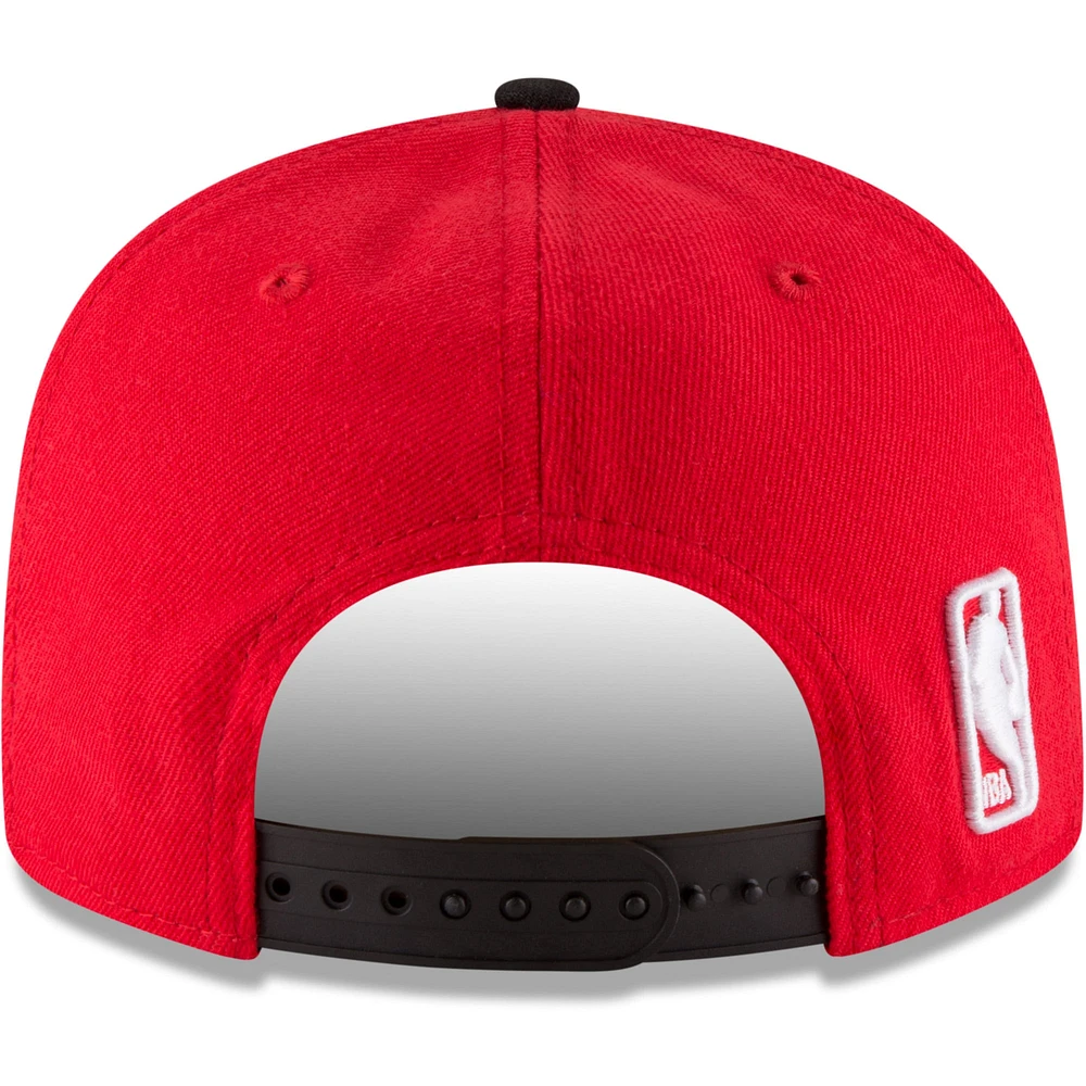 Men's New Era Red/Black Houston Rockets Two-Tone 9FIFTY Adjustable Hat