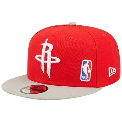 Men's New Era Red/Black Houston Rockets Zig Zag Split 9FIFTY Snapback Hat