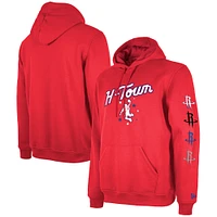 Sweat à capuche New Era Houston Rockets 2023/24 City Edition Big & Tall pour homme, rouge