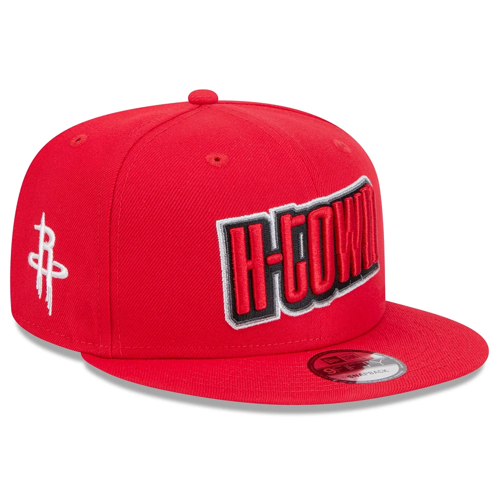 Men's New Era  Red Houston Rockets 2024/25 City Edition Alternate 9FIFTY Snapback Hat