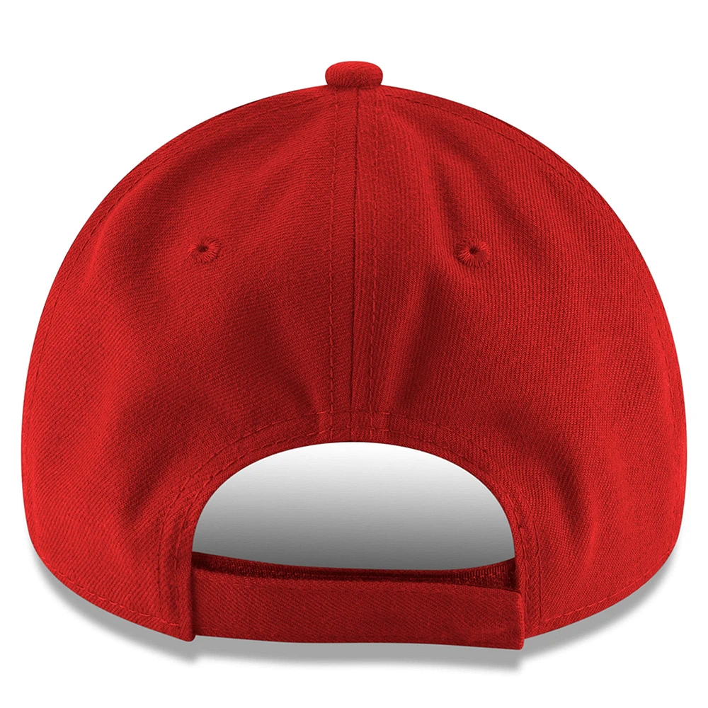 Men's New Era Red Houston Rockets 2025 NBA Playoffs 9FORTY Adjustable Hat