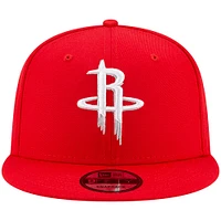 Men's New Era Red Houston Rockets Official Team Color 9FIFTY Snapback Hat