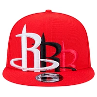 Casquette snapback 9FIFTY Sport Night Team Shadow des Houston Rockets de New Era pour homme