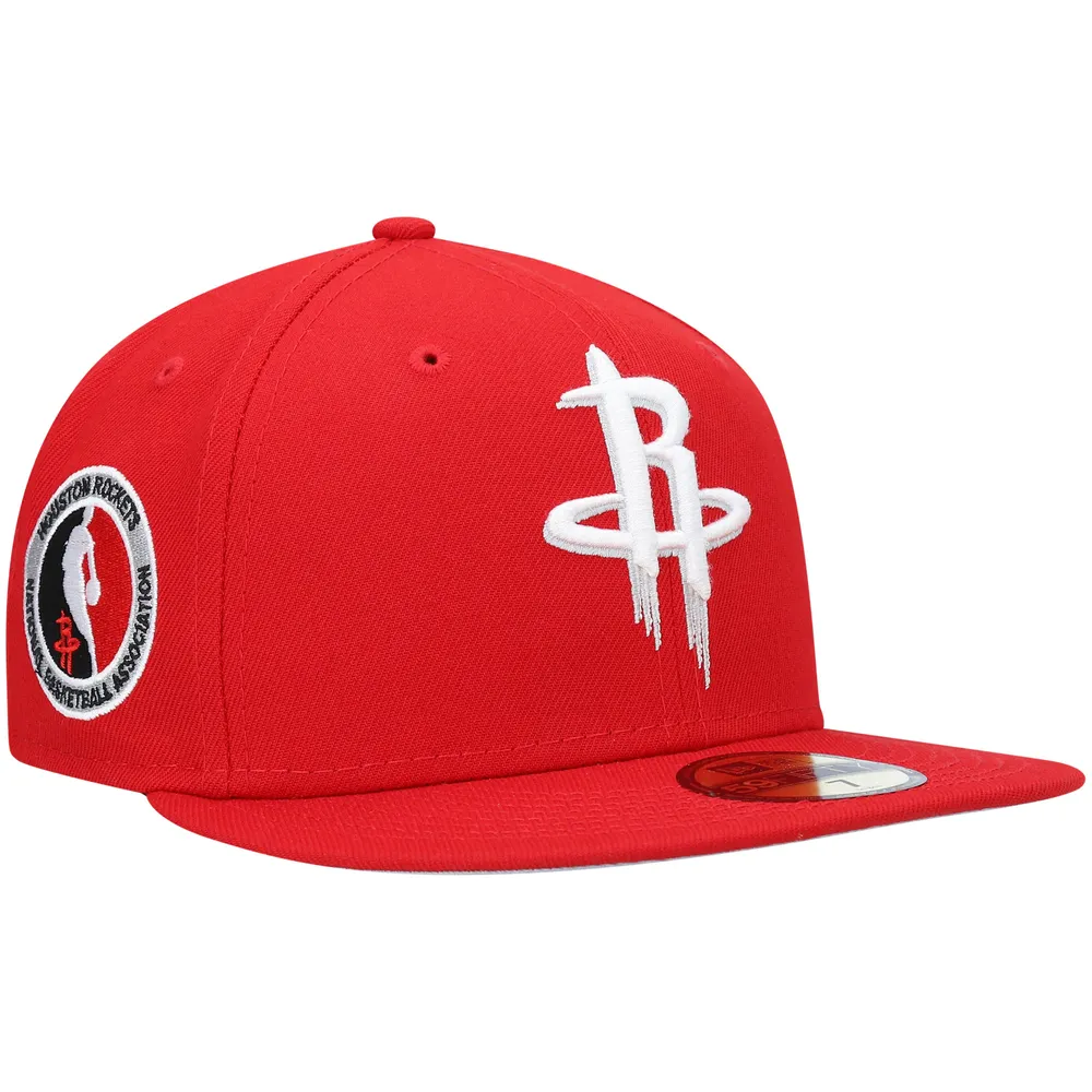 Lids Houston Rockets New Era Team Logoman 59FIFTY Fitted Hat - Red