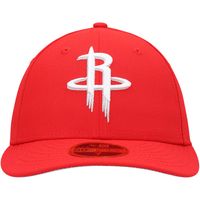 Men's New Era Red Houston Rockets Team Low Profile 59FIFTY Fitted Hat