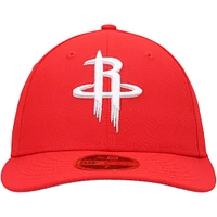 Casquette ajustée 59FIFTY à profil bas de l'équipe Houston Rockets rouge New Era pour homme