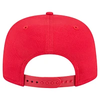 Casquette snapback de golfeur New Era rouge Houston Rockets pour homme