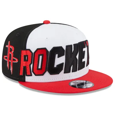 Houston Rockets New Era Back Half 9FIFTY Snapback Hat - White/Red