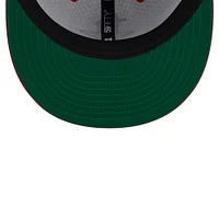 Casquette ajustée 59FIFTY Throwback 2Tone New Era pour hommes, blanc/rouge, Houston Rockets