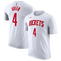 T-shirt à manches longues raglan floral Nike Houston Rockets pour femme blanc