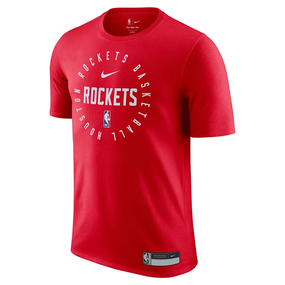 T-shirt Nike rouge Houston Rockets 2024/25 Legend pour homme, entraînement sur le terrain