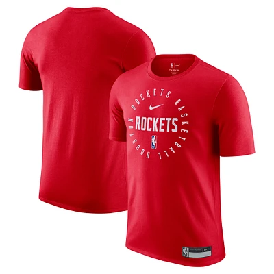 T-shirt Nike rouge Houston Rockets 2024/25 Legend pour homme, entraînement sur le terrain