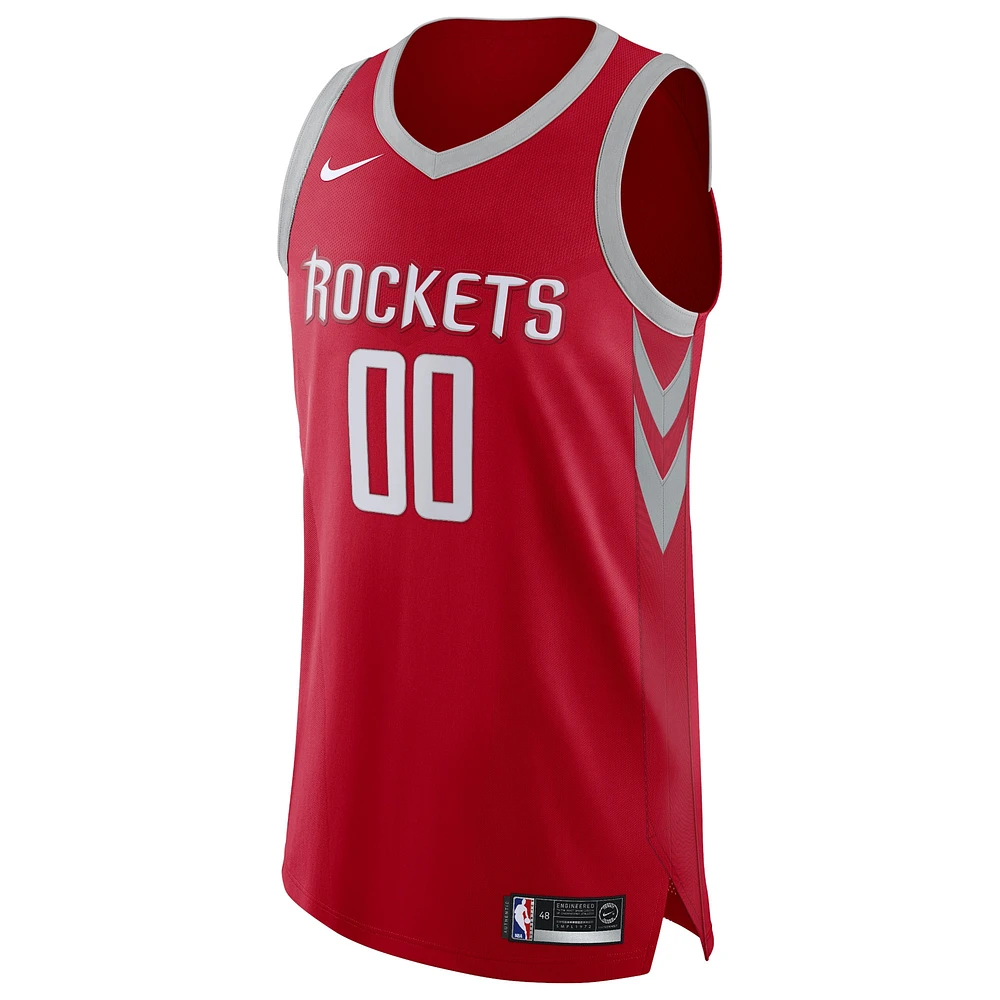 Hommes Nike Red Houston Rockets - Maillot authentique personnalisé Édition Icon