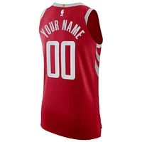 Hommes Nike Red Houston Rockets - Maillot authentique personnalisé Édition Icon