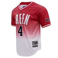 Men's Post Jalen Green Red/White Houston Rockets Ombre Name & Number T-Shirt